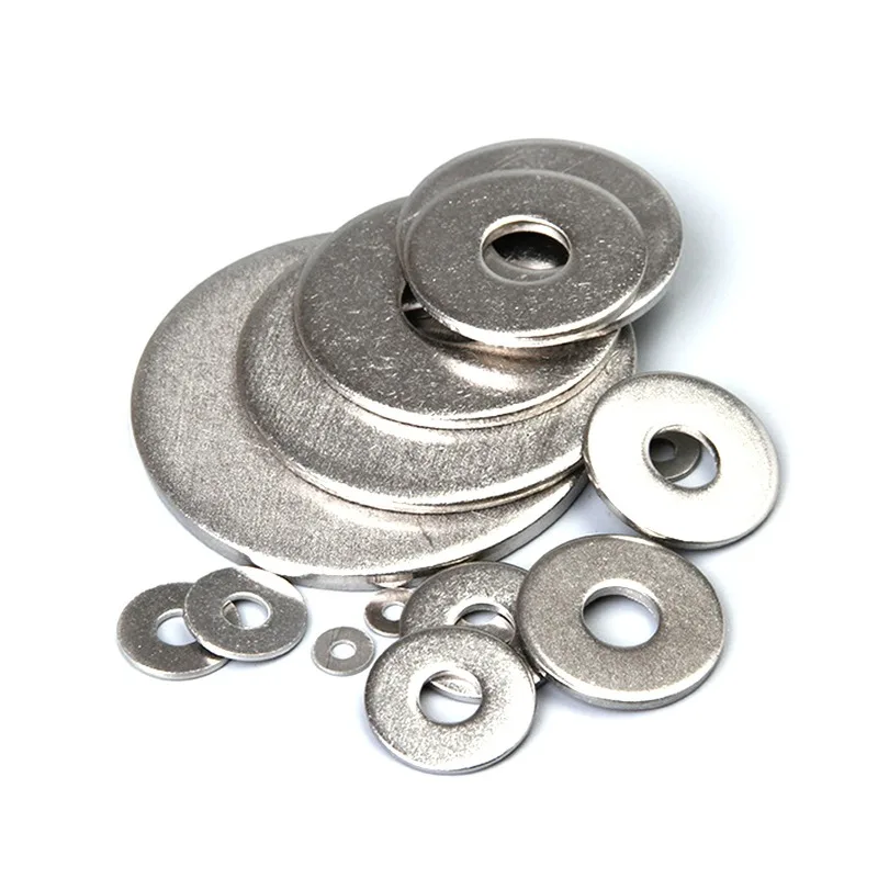 10-100pcs Stainless Steel Washers Screw Bolt Assortment Kits O-Ring Sealing Gasket Metal Flat Washer Factories Repair Fastener