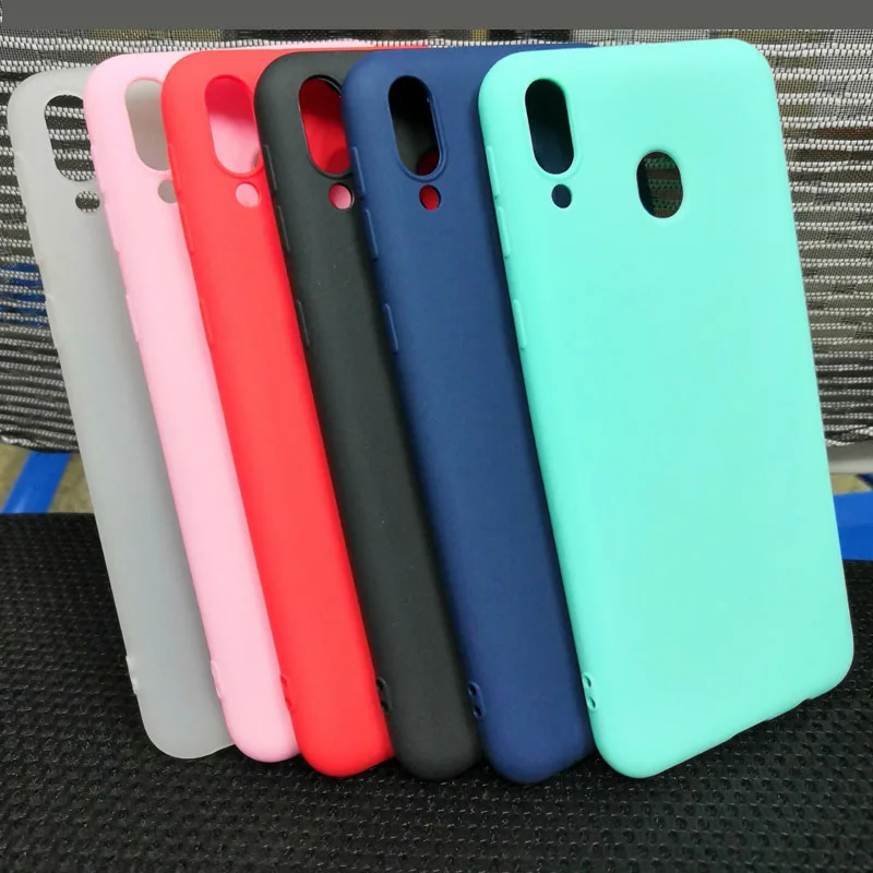 Soft Silicone TPU Case For Samsung Galaxy M20 Case  Slim Back Cover For Samsung Galaxy M10 Matte shockproof Phone Cover Fundas