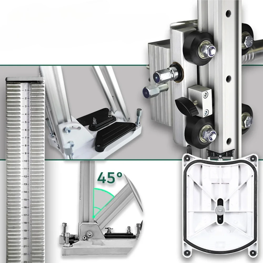 China manufacturer double-sided handle rotatable angle adjustable telescopic DS160 mounting bracket angle adjustable bracket