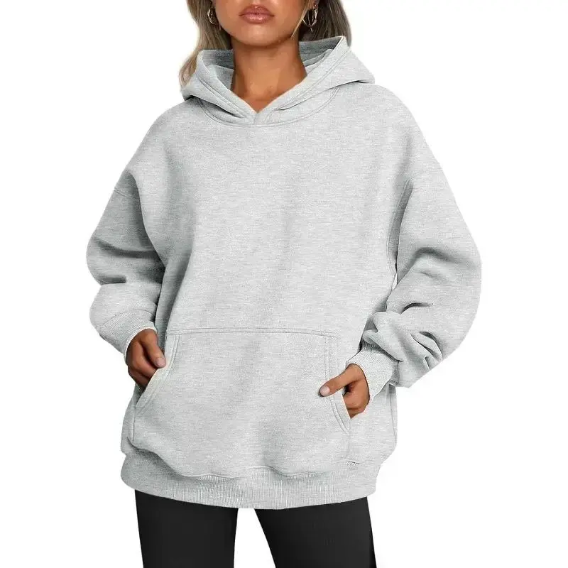 Rendy Queen Women's Oversized Long Hoodies Face Sweatirts Spring 2025 Ladies Premium Faion Comfortable Fit Hooded Tops