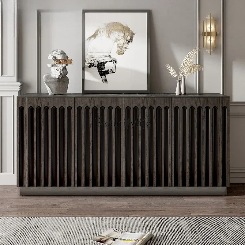 

56New Chinese Style Entrance Cabinet Entryway Solid Wood Light Luxury Style Shoe Cabinet