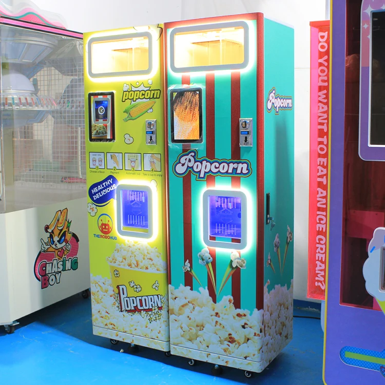 Commercial fully automatic popcorn machines The latest vending machines in malls and cinemas