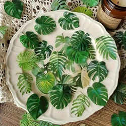 40 pieces/pack, retro plant leaf stickers, maple leaf decorative stickers, handbags, DIY decorative scrapbooks, photo albums, cr