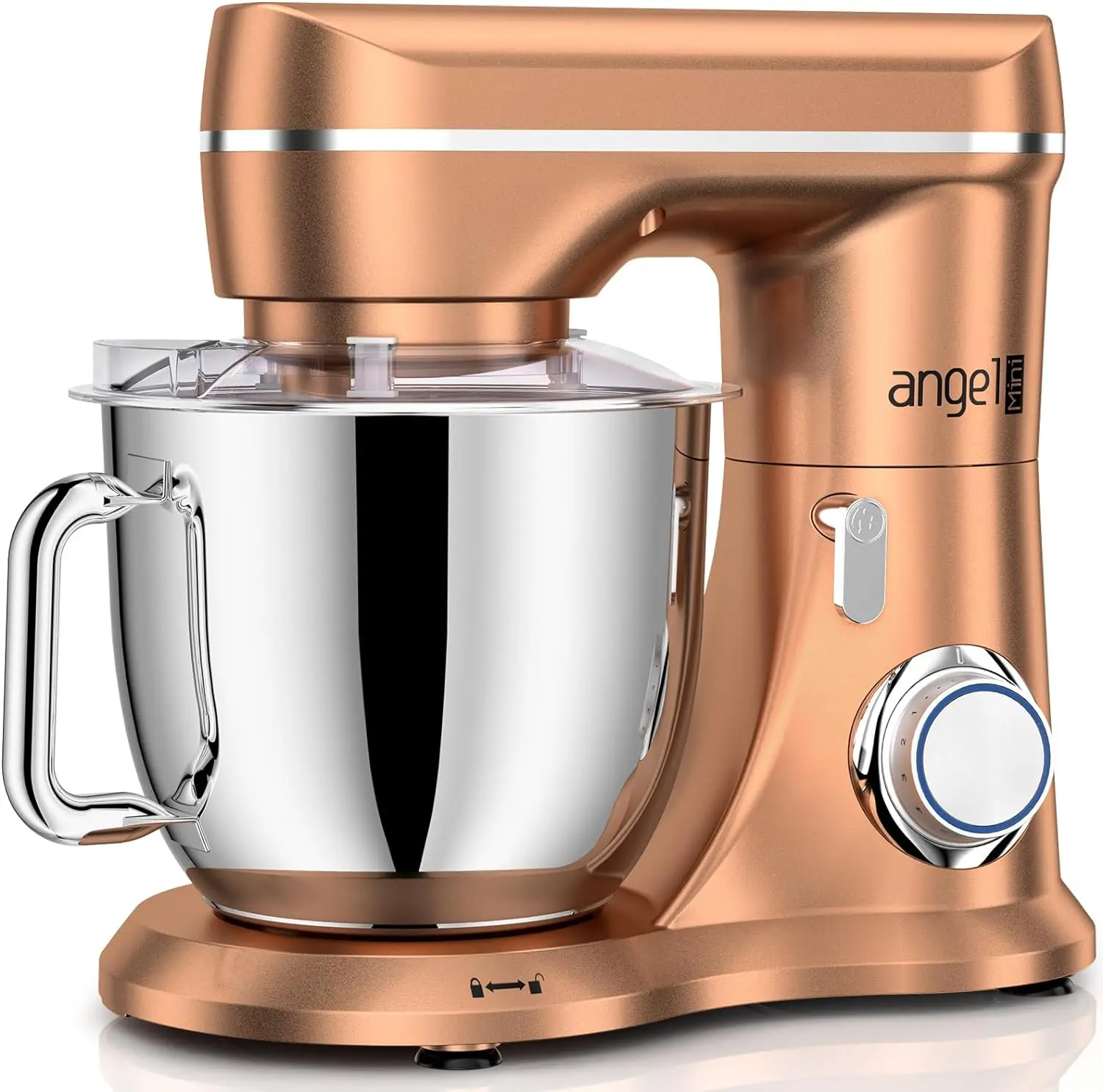 Mini Angel Stand mixer, 10-Gang 5qt Küchen-Elektro mixer, Kippkopf-Mixer mit Teig haken, Draht-Schneebesen, flacher Schläger