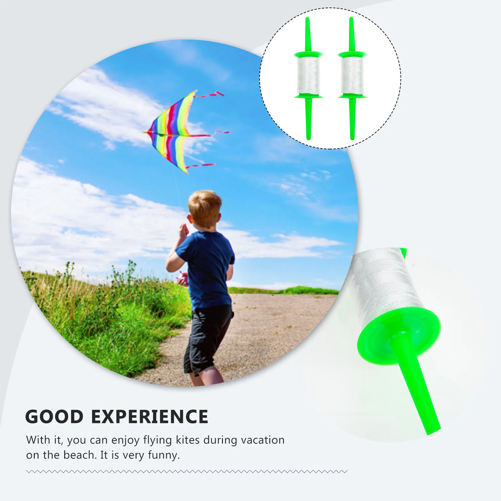 

2Pcs Outdoor Kite Spool Lightweight High Quality Portable Kite Flying Tool Essential Accessories Outdoor Flying Kites Spool
