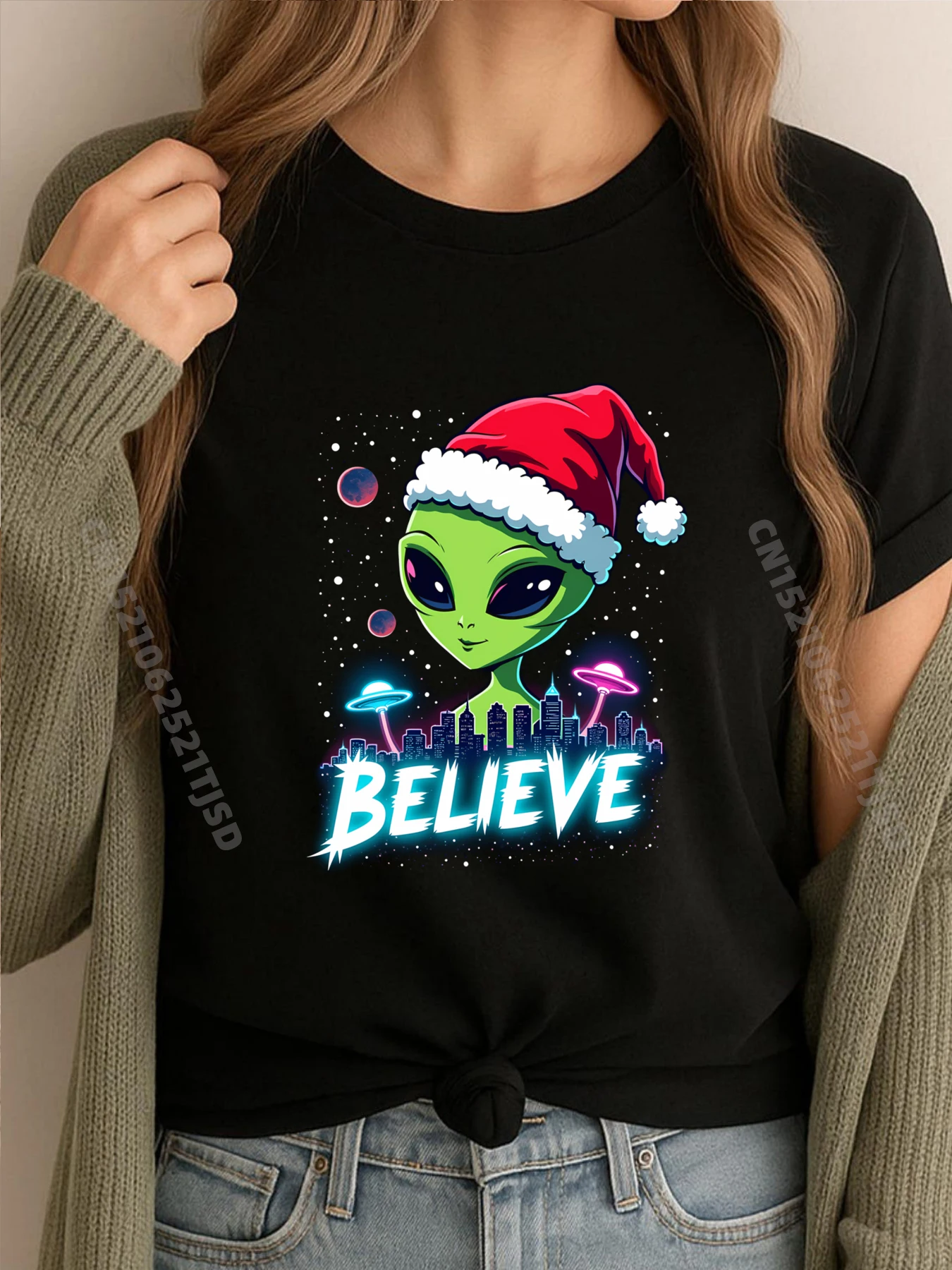 

Я хочу верю, инопланетянин, зона НЛО 51, Розуэлл, чужой, рождественские забавные футболки, высокое качество, День влюбленных