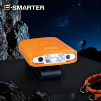 USB Rechargeable Induction Headlamp Cap Light LED Super Bright Outdoor Night Fishing Light Clip-On Hat Edge Lamp