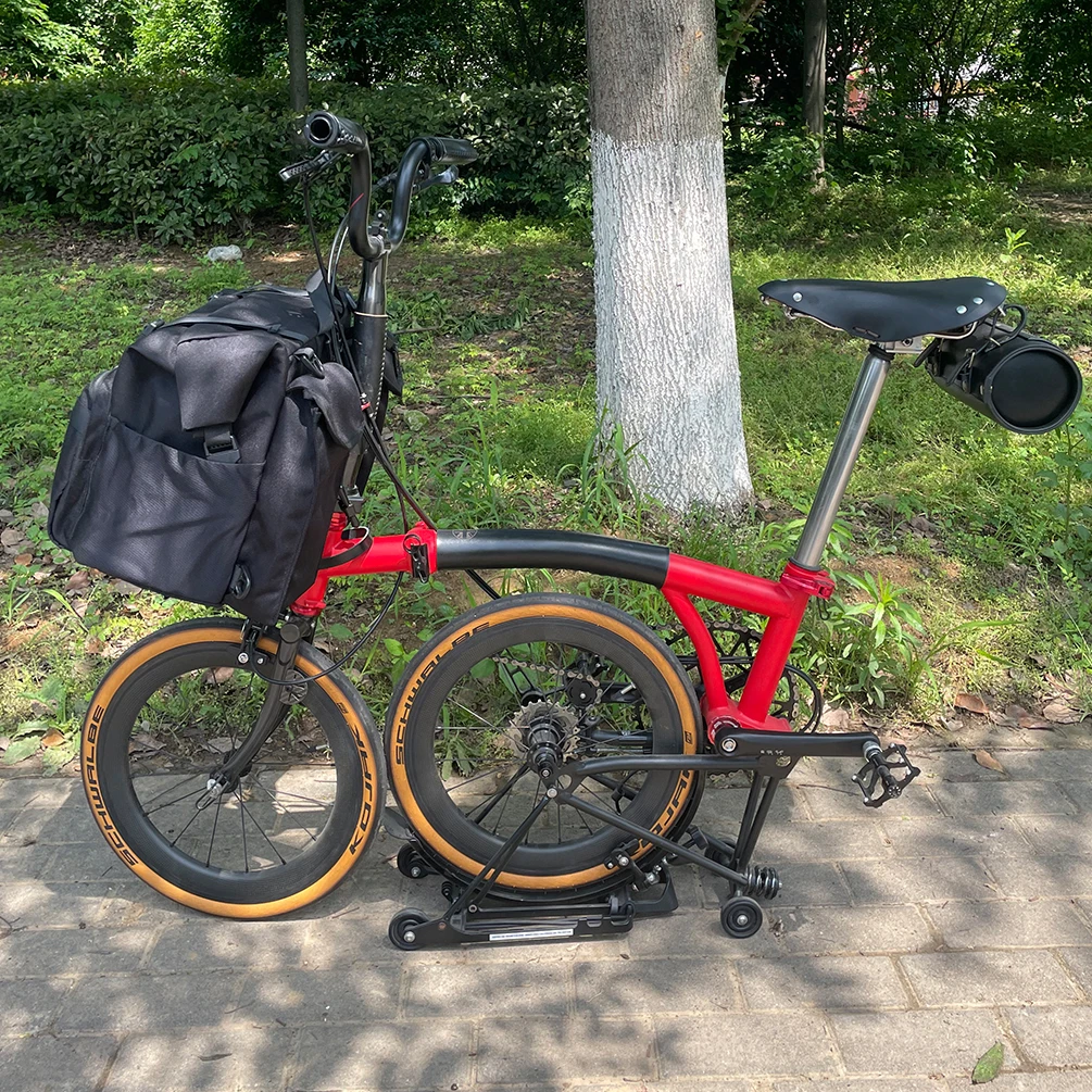 TWTOPSE Bicycle Backpack Borough Roll Top Bag For Brompton Folding