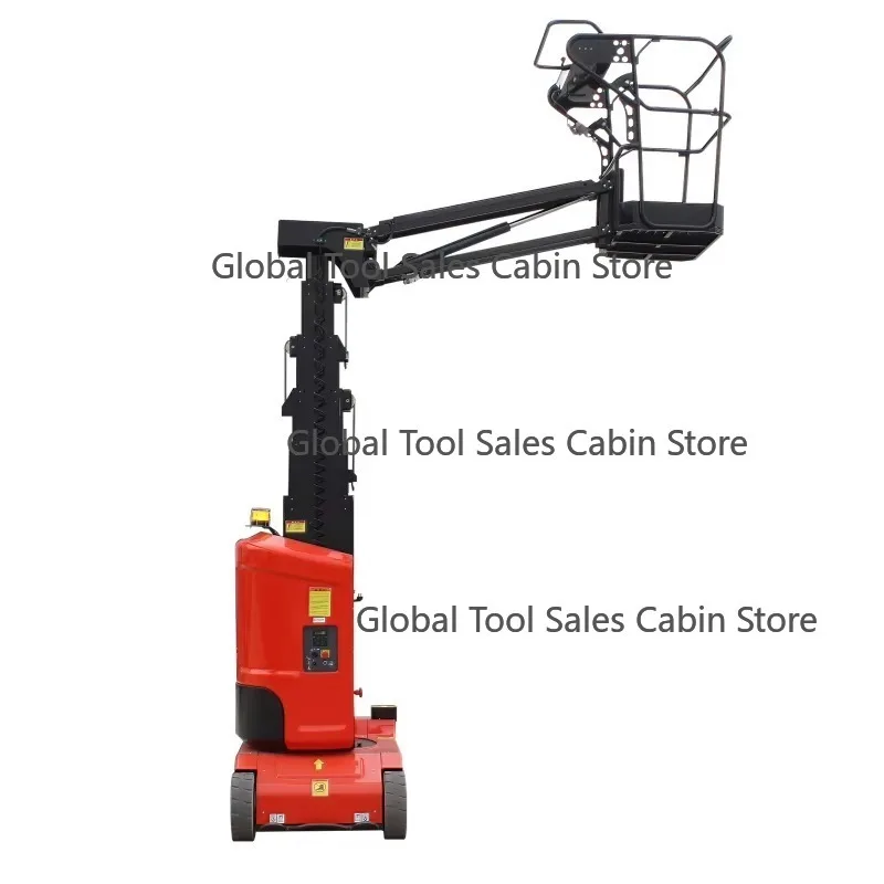 Mini Electric Vertical Boom Lift CE Certified Self-Propelled Mast-Type Aerial Work Platform for Sale