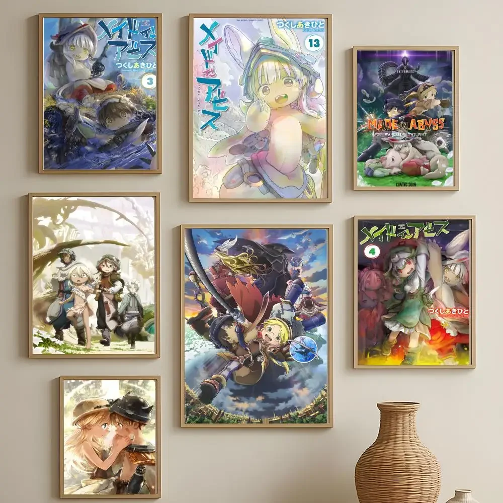 Adventure Anime Made In Abyss Poster Versatile HD Waterproof Wall Art Self-Adhesive Decor For Any Space Ideal Gift