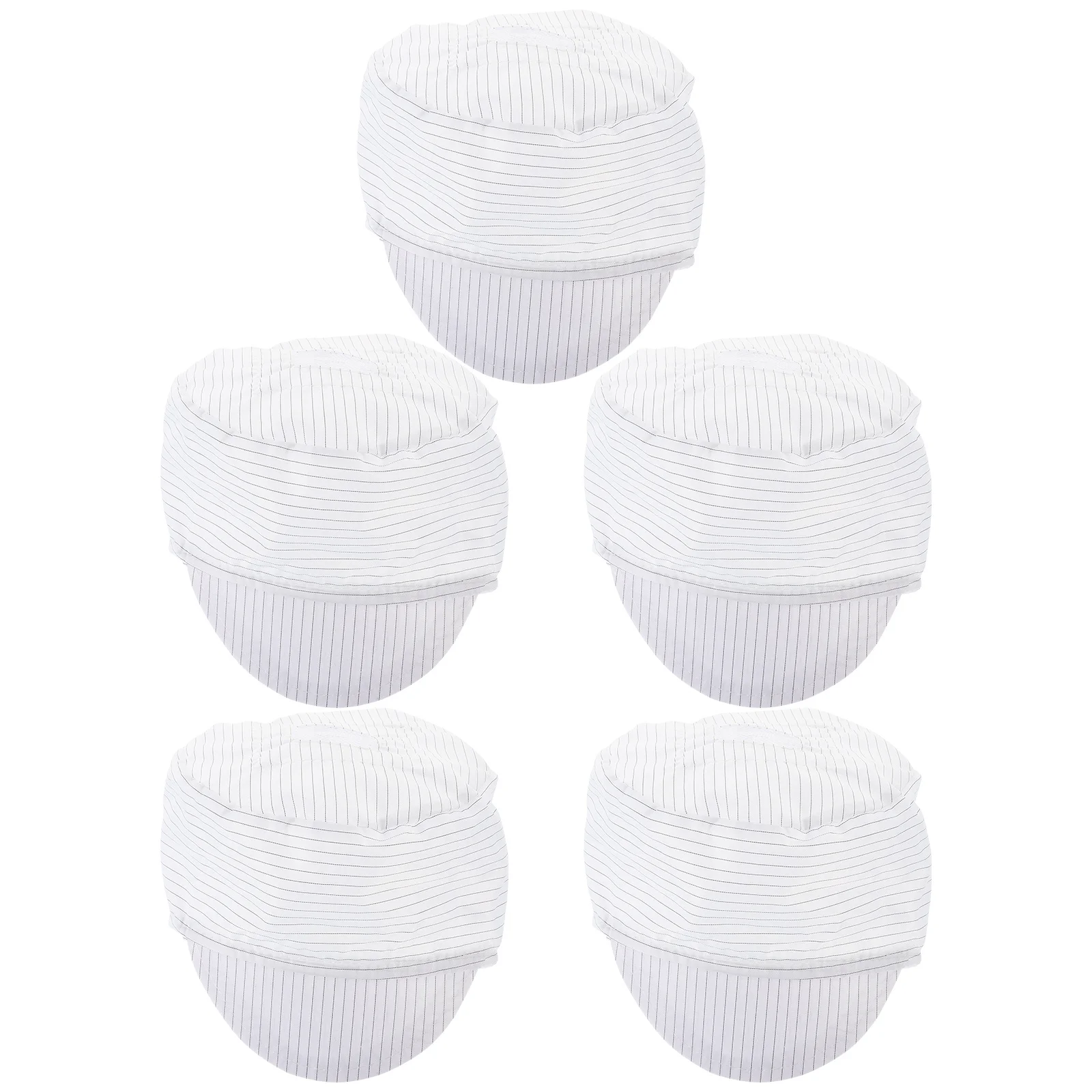 5 قطع من قبعة العمل المضادة للكهرباء الساكنة قابلة للتنفس وخفيفة الوزن وقابلة للغسل لورشة مصنع الأطعمة الإلكترونية وملابس السلامة في غرف الأبحاث #2