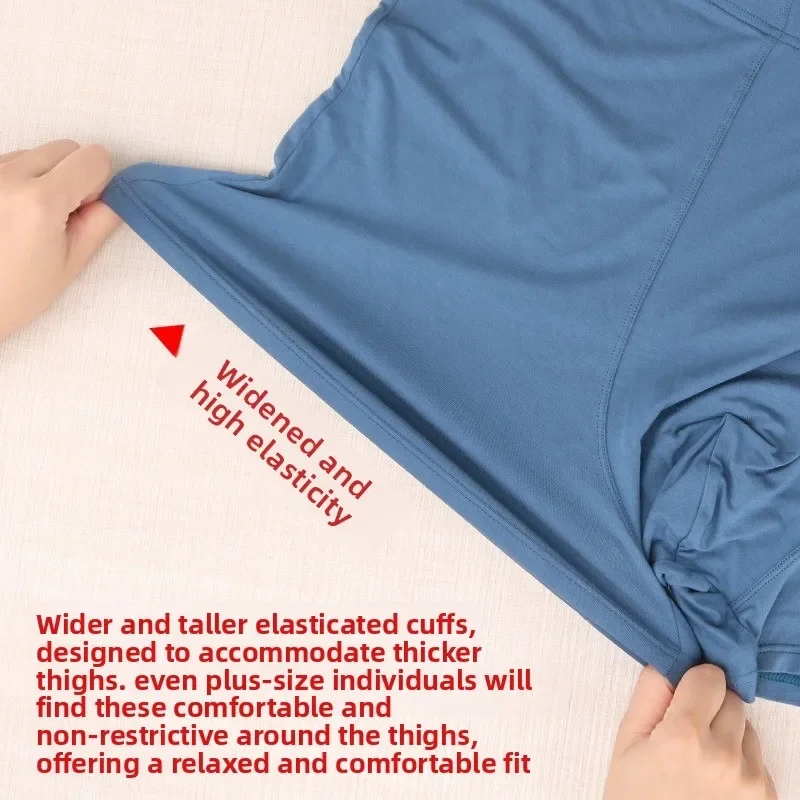 13XL Big and Tall Men Boxer Shorts Plus Size Underwear Soft Modal High Waist Loose Fits Up to 200kg Large Size Breathable view 5