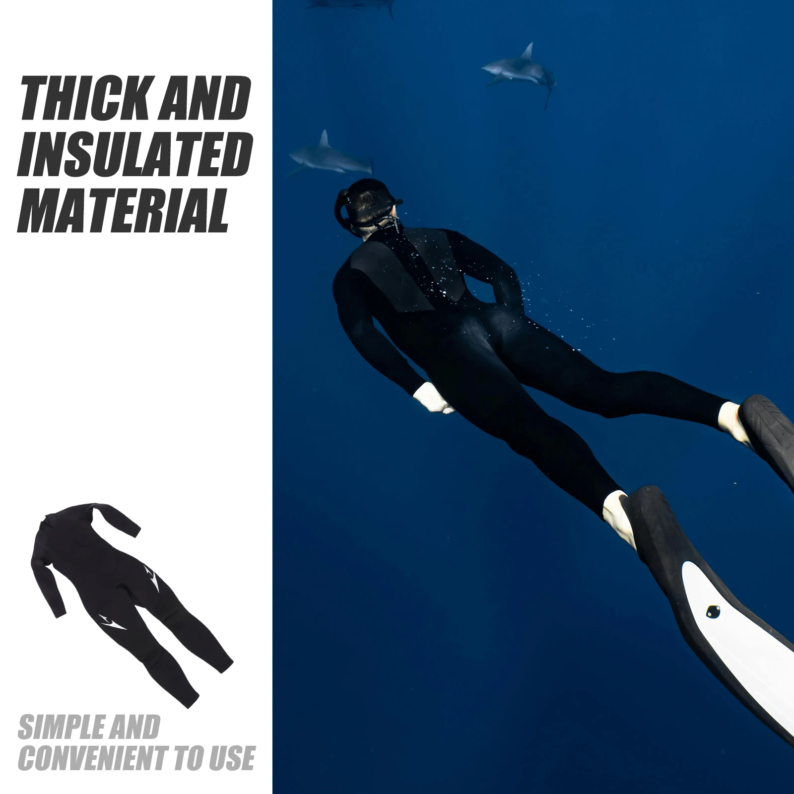 

Diving Suit for Women Long Sleeve Wetsuit Warm Snorkeling Swimming Clothing Lovers One Piece Durable Soft Womens for Women