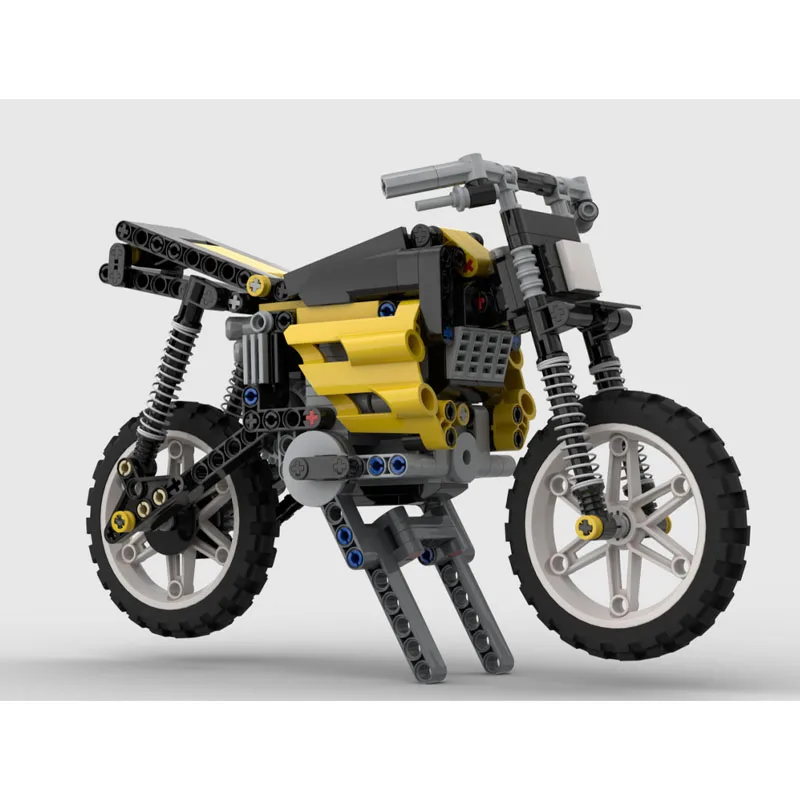 

MOC-141436 New Urban Sports Motorcycle Building Block Model 377 Parts Boys Children's Birthday Building Block Toy Gift