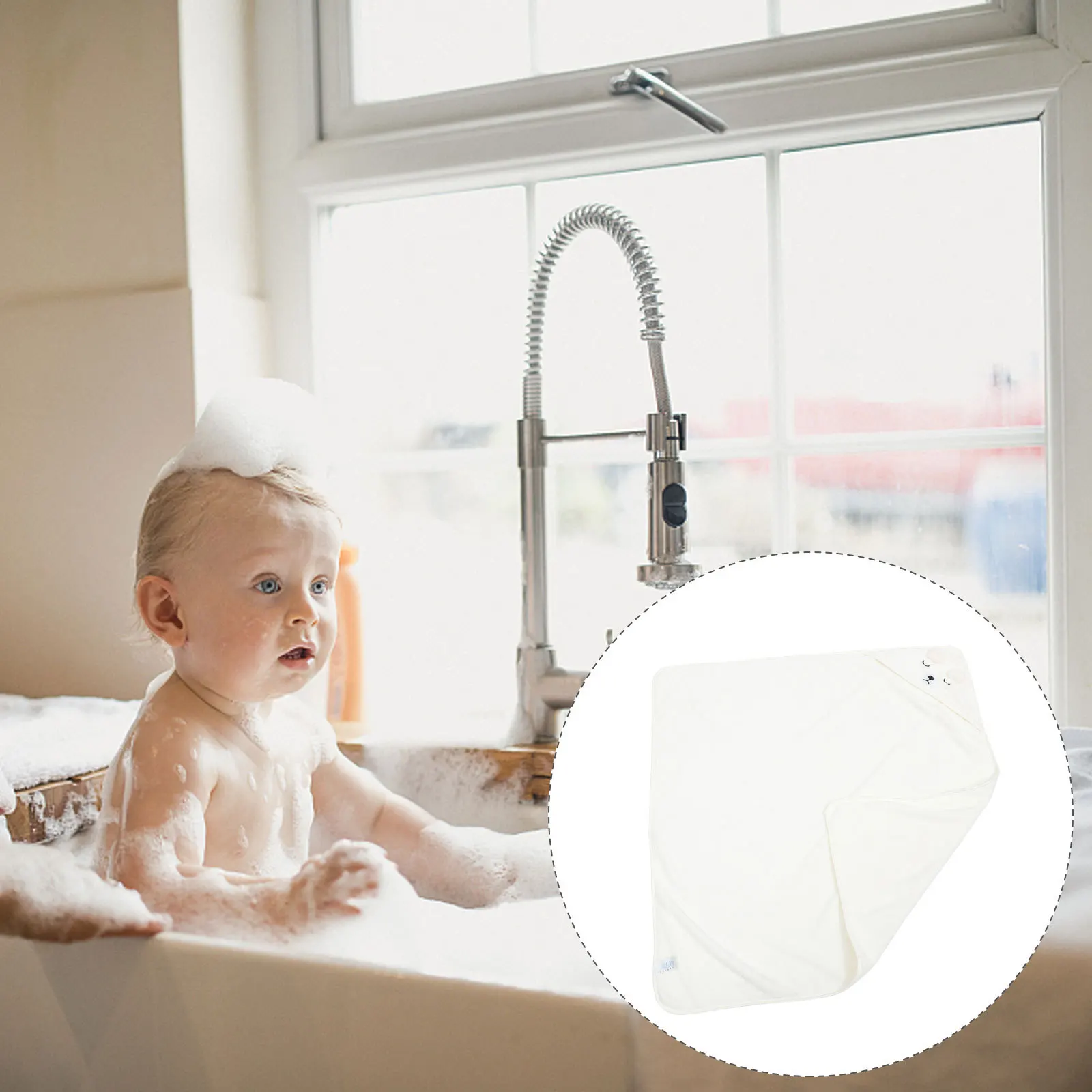 1 قطعة منشفة حمام ماصة من الصوف المرجاني بطانية منشفة حمام على طراز الرسوم المتحركة #3