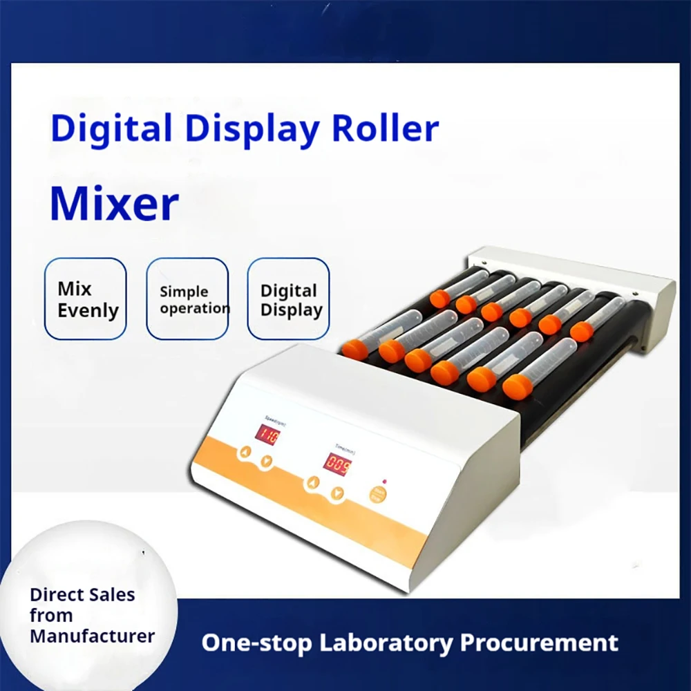 Laboratory Multi Tube Roller Mixer Oscillator Digital Adjustable Blood Mixer Mezclador De Sangre De 5/7 Rodillos