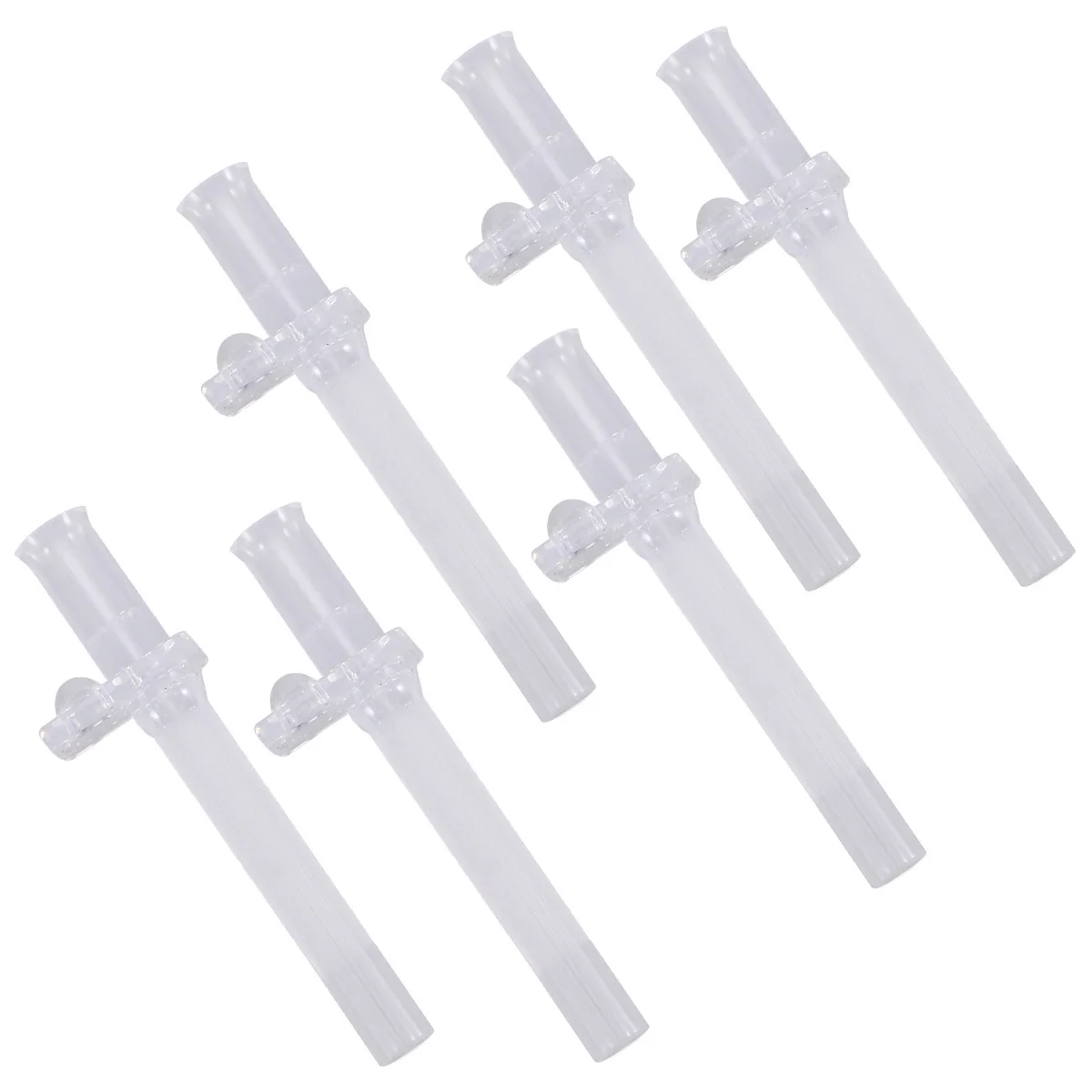 

6pcs Silicone Straws Replacement Mouthpiece For Water Bottle Reusable Drinking Nozzles Universal Fit Snug Bottle Valve