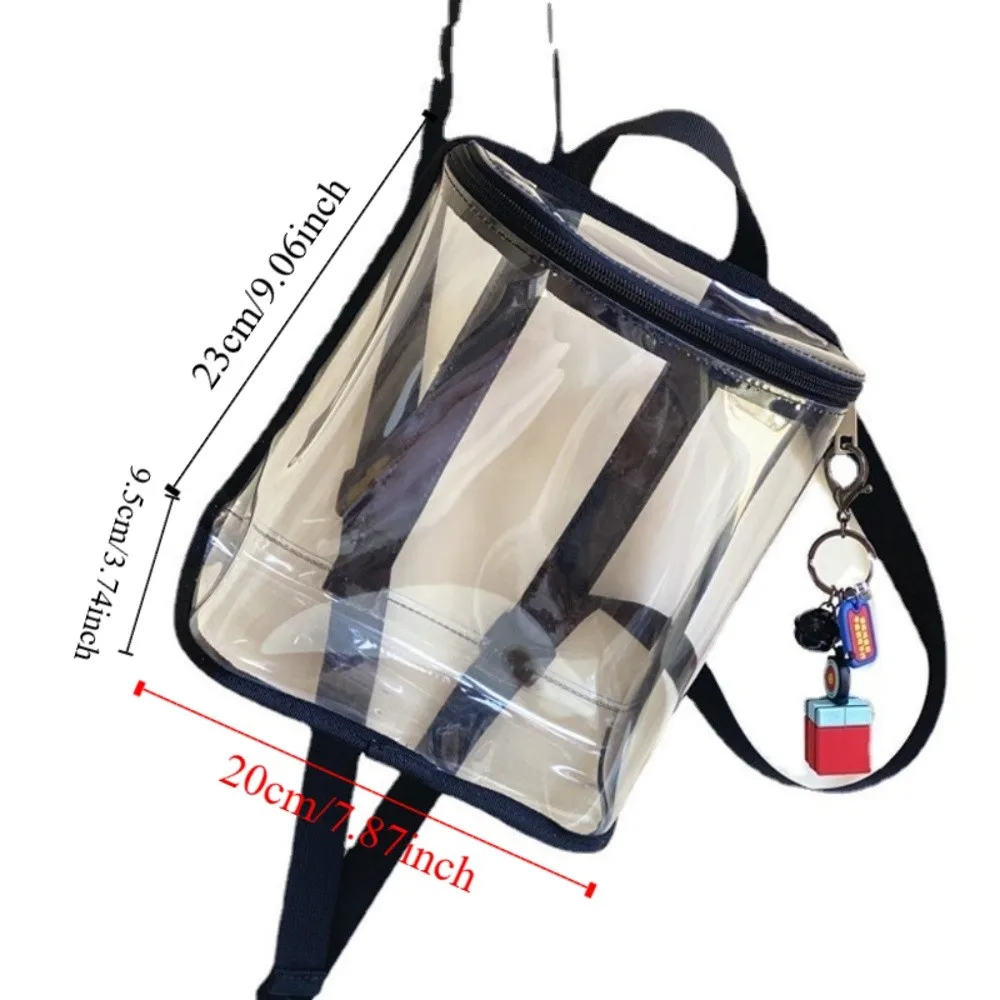 PVC Organizer Clear Kids Backpack Visible Large Capacity Swimming Storage Bags Ins Style Zipper Beach Waterproof Backpack