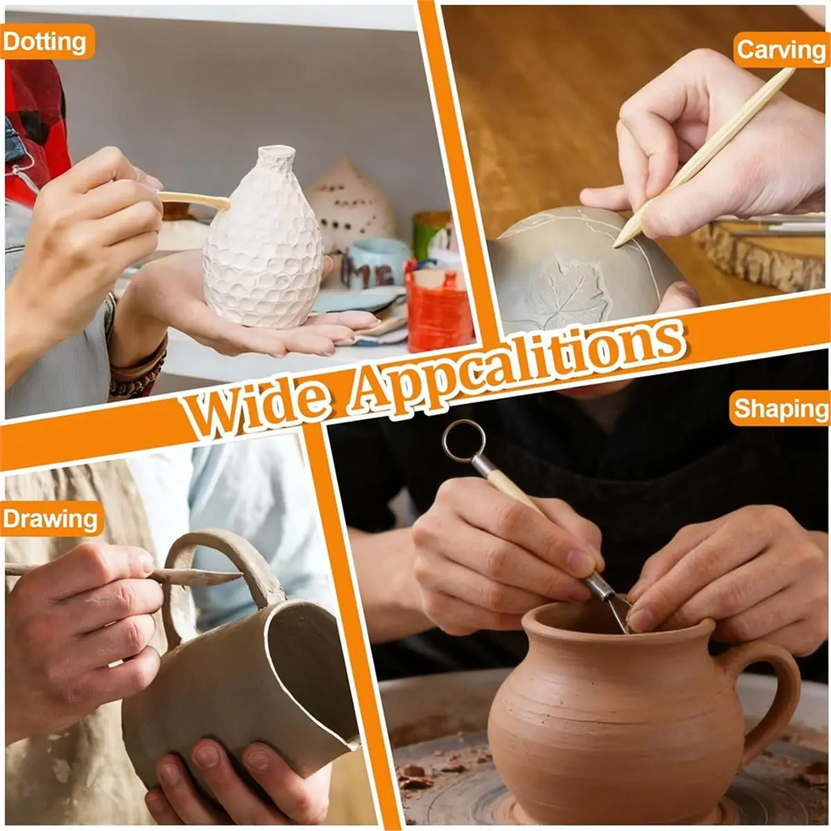 

НОВЫЙ Набор инструментов для лепки из глины 2026 года, 40 предметов, для детей и взрослых, для полимерной глины, для лепки из глины, для точечной лепки