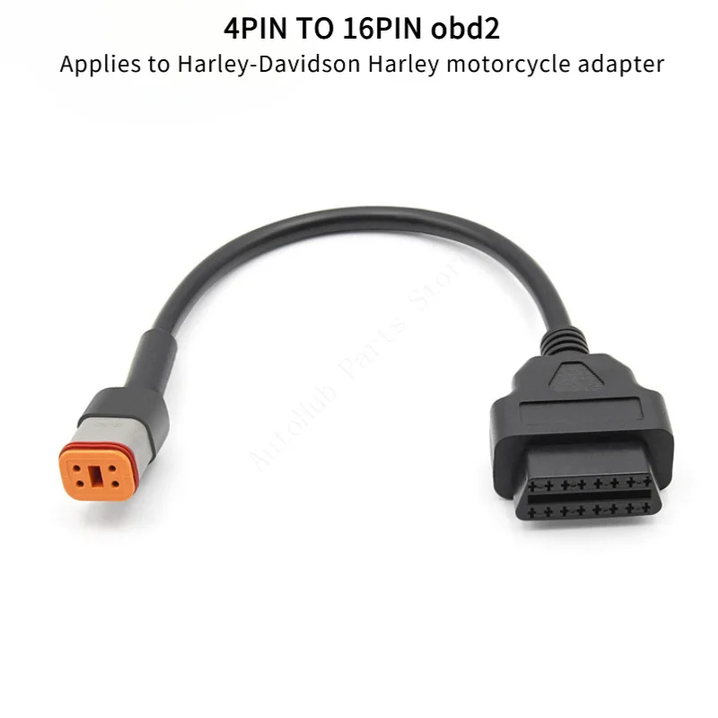 

От 4PIN до 16PIN obd2 Подходит для адаптера мотоцикла Harley-Davidson Harley