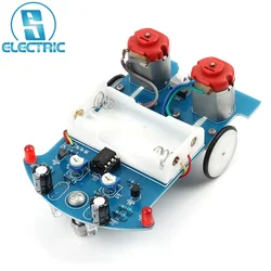 Kit de soudure électronique bricolage pour voiture intelligente, robot suivant la ligne de pratique du projet, étudiant STEM, école d'éducation
