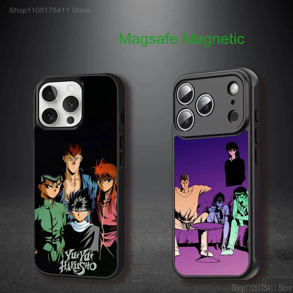 

Y-YuYu H-Hakusho Anime Phone Case For iPhone 17,16,15,14,13,12,11,Pro,Max,Plus,Mini,SE4,E Magnetic Magsafe Wireless Charging