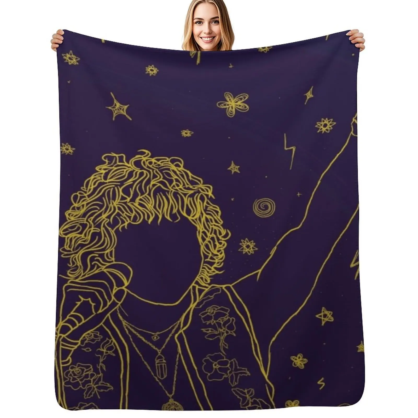 

Josh Kiszka Throw Blanket Flannel Fabric Bed linens Single Heavy Blankets