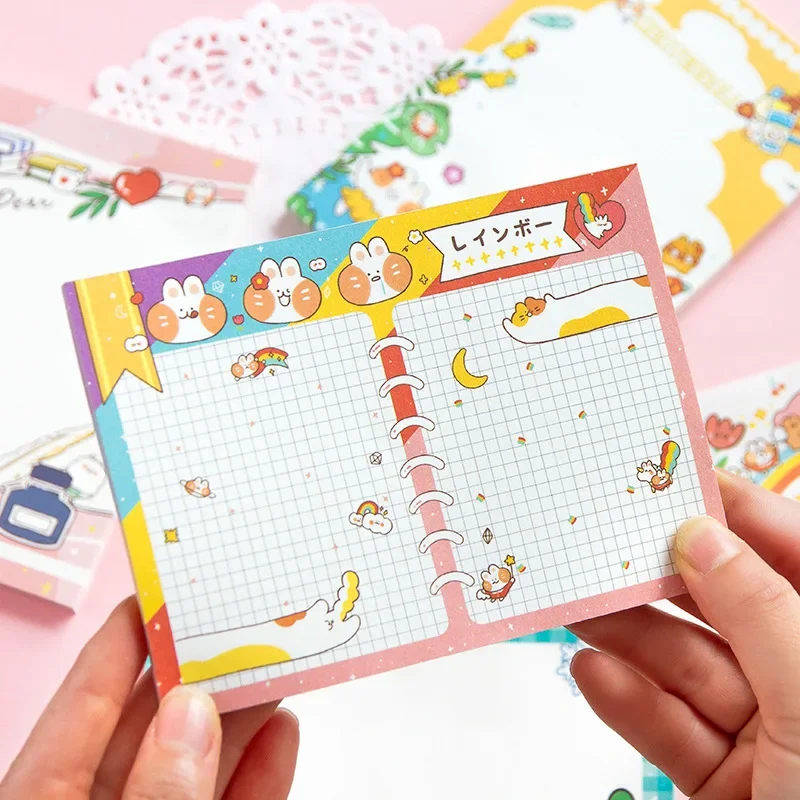 50 ورقة/حزمة نيكول مواء جميل الكرتون القط هريرة كبيرة الحجم المفكرة كبيرة المسيل للدموع غير لزجة مذكرة اوراق الملاحظات سكرابوكينغ