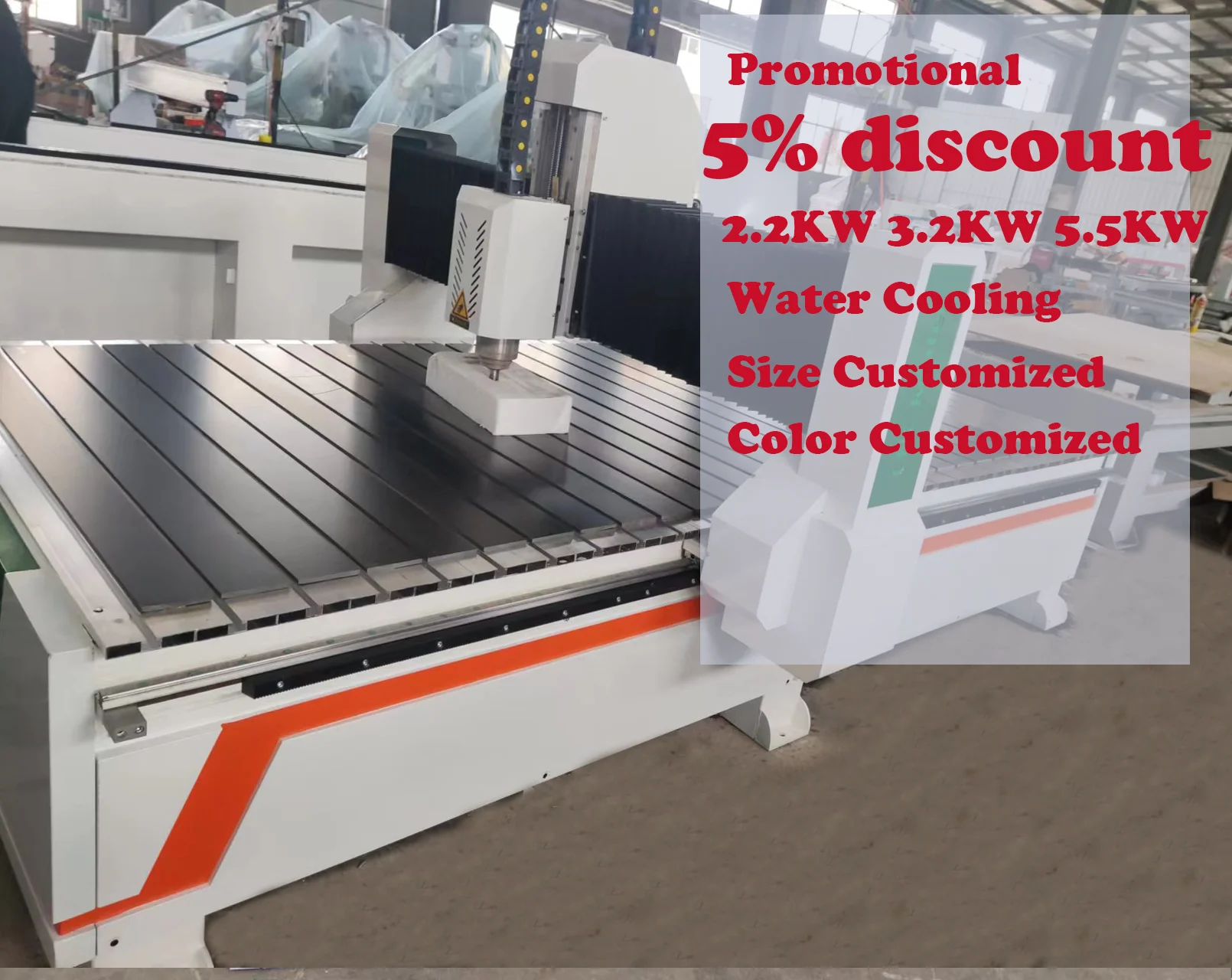 

3.2kw 3d cnc furniture wood cutting machine for advertising 5.5kw large cheap cnc foam carving tools