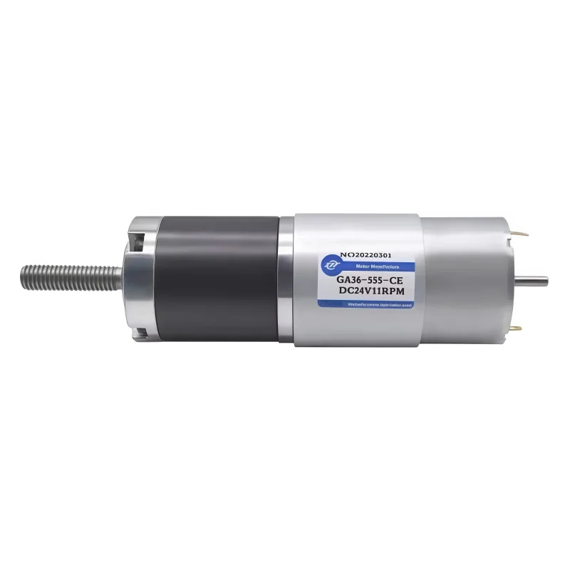 Planetary gear high-torque M6M8 threaded shaft 12V 24V GA36Y-555 DC reduction motor
