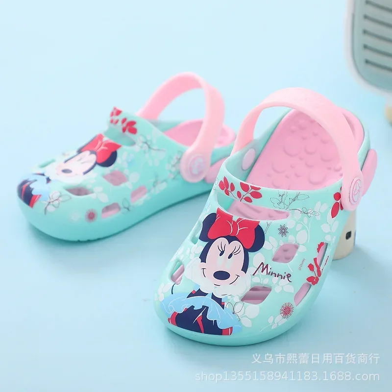 Baby Girl Shoes Summer Kid Sandal Cartoon Minnie Spiderman Princess Slipper Boy Outdoor Bath Indoor Toddler Beach Sport Shoes