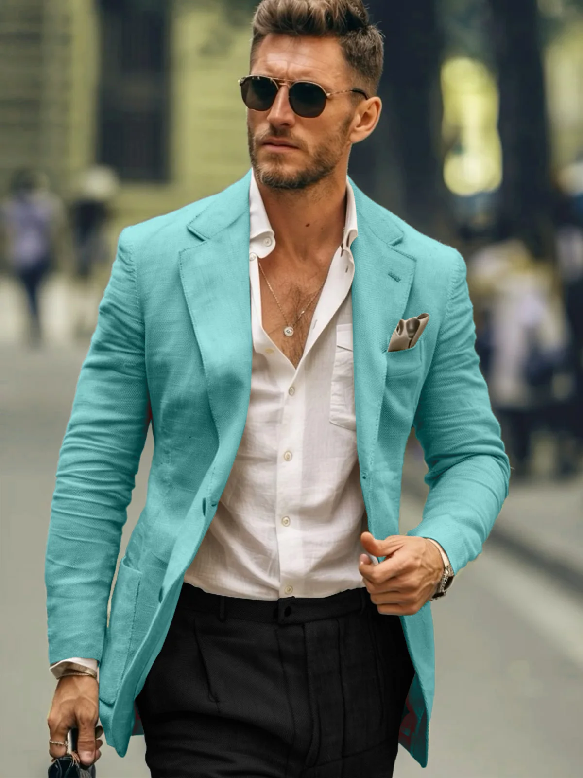 Casual Summer Linen Suit for Men Slim Fit Blazer Masculino High Quality Traje De Hombre Elegante Costume Tendances Tuxedo