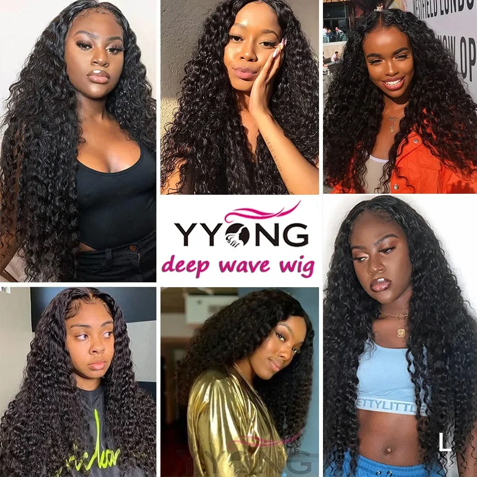 Yyong Hair 3 Bundle Deals Brazilian Hair Weave Bundles Water Wave Hair Extensions Natural Color Can Be Dyed 100% Human Hair Remy