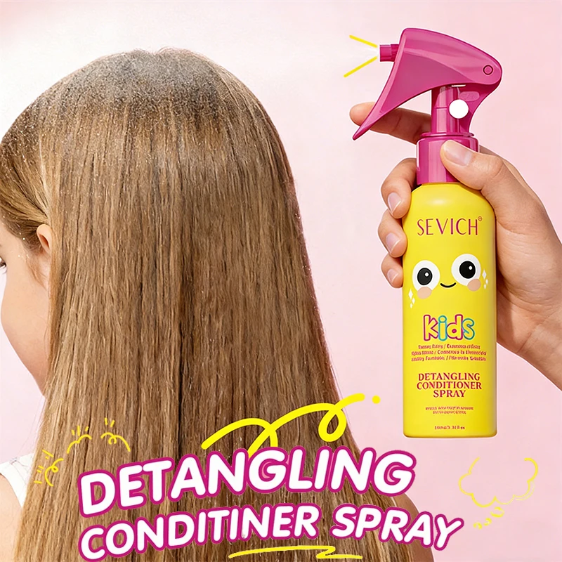 

Hair Detangler Spray for Kids Leave-In Conditioner Spray Hair Detangler Anti-Frizz Moisturizing Formula Children Hair Care Spray