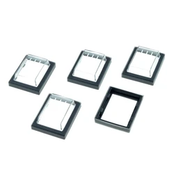 5 Pcs 25x32mm Mounting Hole Rectangle Clear Silicone Waterproof Protect Cover Rectangle Cap For KCD Rocker Switches