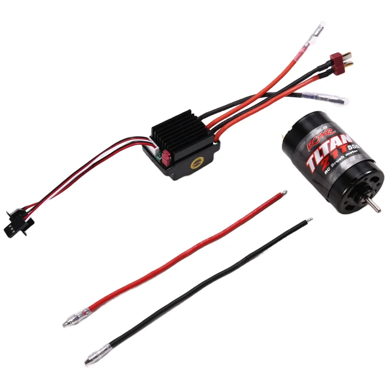 ODIES-550 브러시 모터 방수 ESC 320A 속도 제어 조합 세트 1/10 RC 자동차 크롤러 축 SCX10