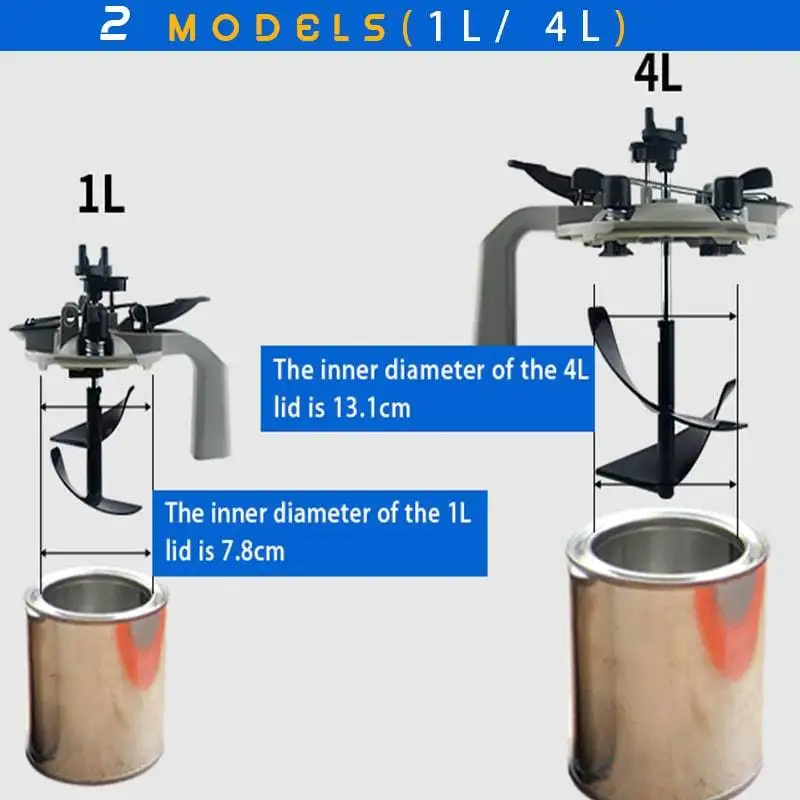 

Ручной инструмент для смешивания краски и покрытий: мешалка-крышка для автомобильных красок и растворов, универсальный инструмент для смешивания, 1 л/4 л