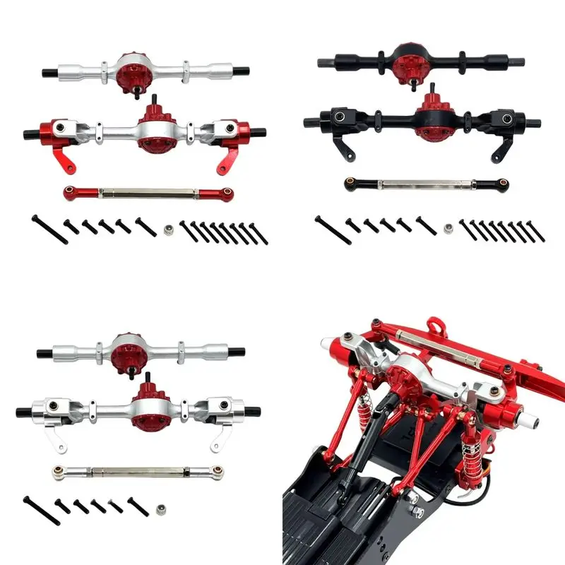 

Metal Upgrade Front And Rear Axle Assemblies For Wanlong 1/16 C44 C34 FJ45 RC Car High Strength Metal Spare Replacement Parts