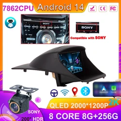 Android 14 araba radyo Carplay Ford Fiesta için Mk6 2008-2019 Android multimedya Video oynatıcı dokunmatik ekran otomatik stereo navigasyon