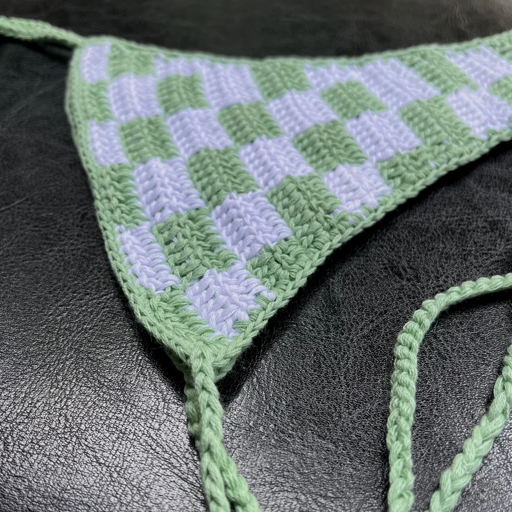 Green Powerpuff  Handmade Crochet Bikini Set Sexy String Beachwear Brazil Bathing Suit High Quality Swimwear For Vacation Wear