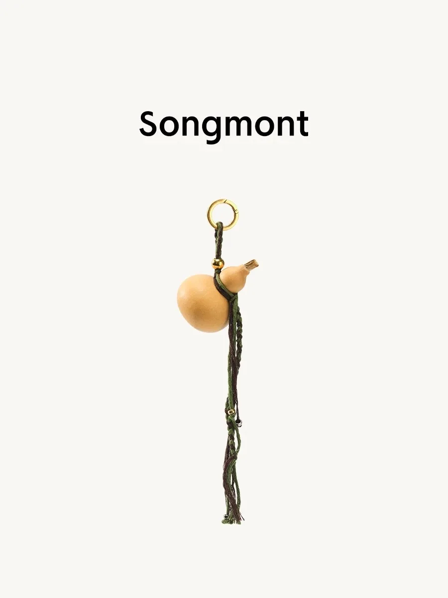 Songmont bag pendant, Energy Gathering Gourd, Full Wish Planting, Healing Heart Stone, No Trouble Pearl, Courage Stone