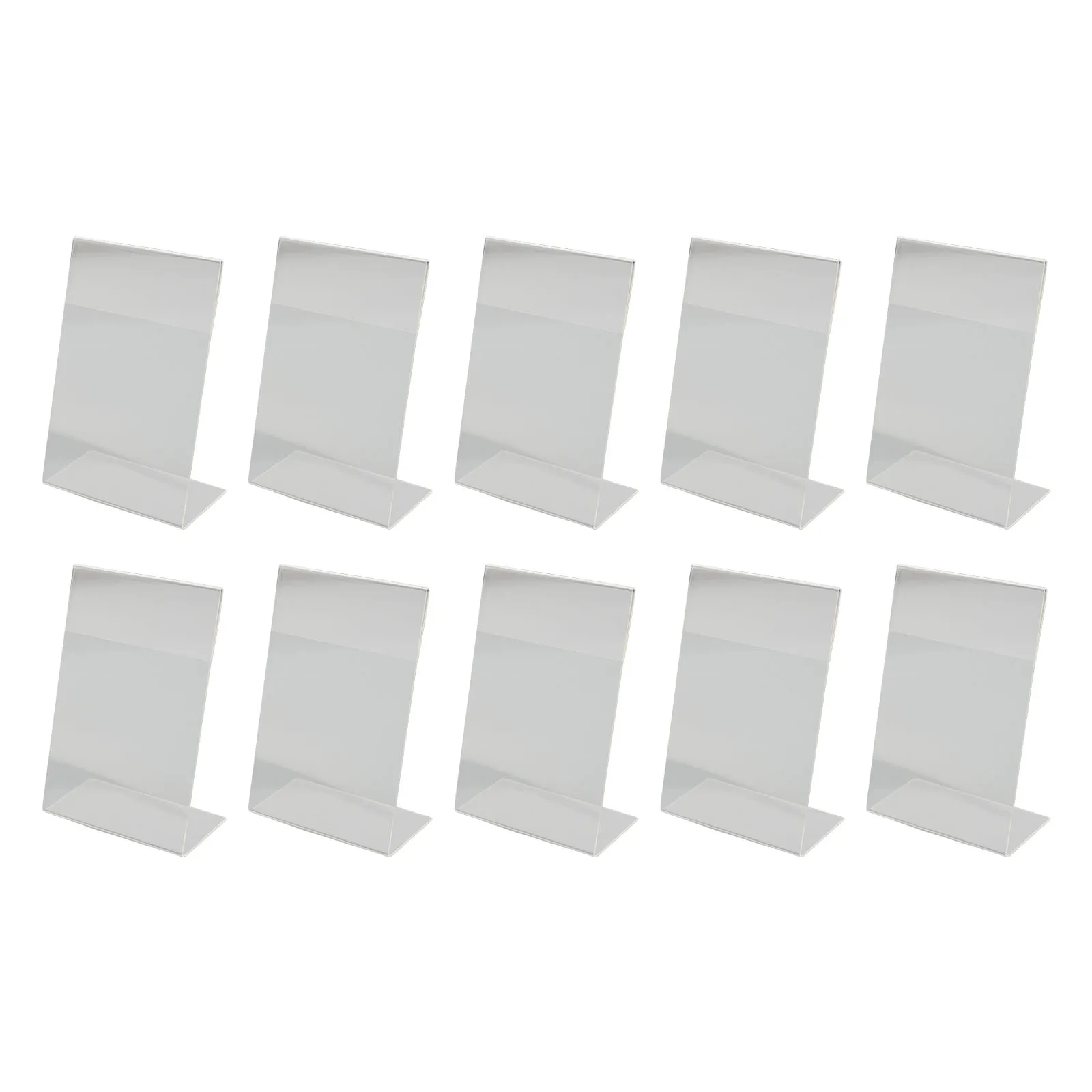 10/20PCS A6 Transparent Acrylic Display Stand Desk Display Card Stand  Stand Name Price Card Holder Acrylic Clear Price Card Tag