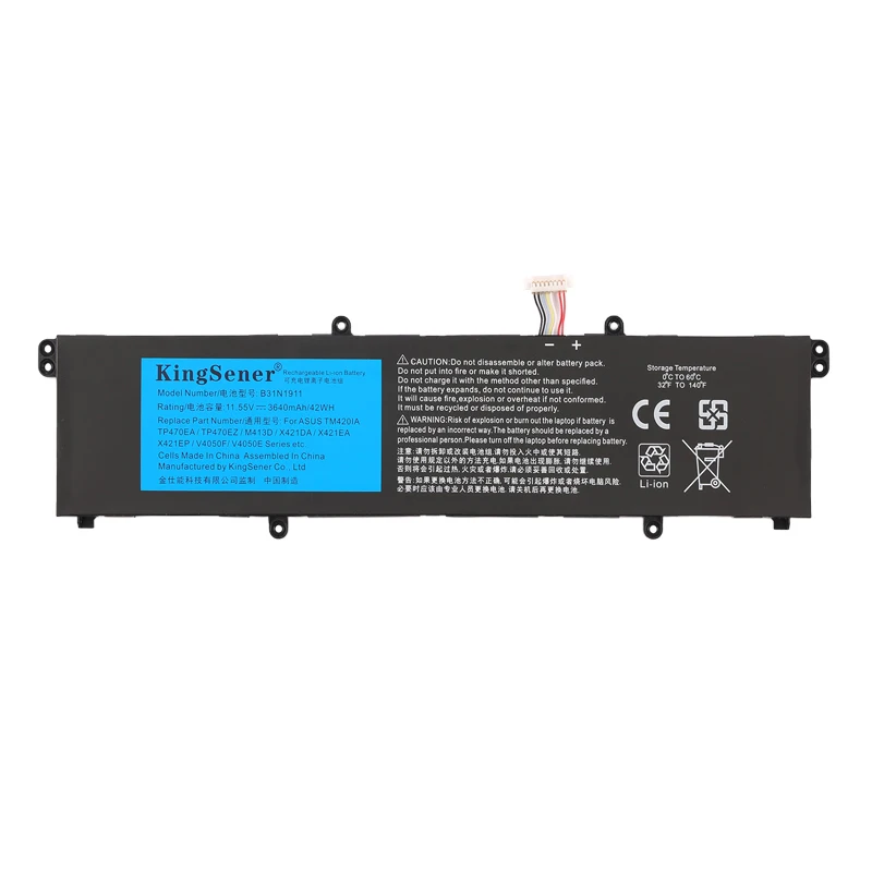 Bateria KingSener B31N1911 do ASUS VivoBook Flip 14 TM420IA TP470EA M413DA M413DA-EK162T M413DA-EK007T X421DA X421E M1502IA — zdjęcie produktu 7