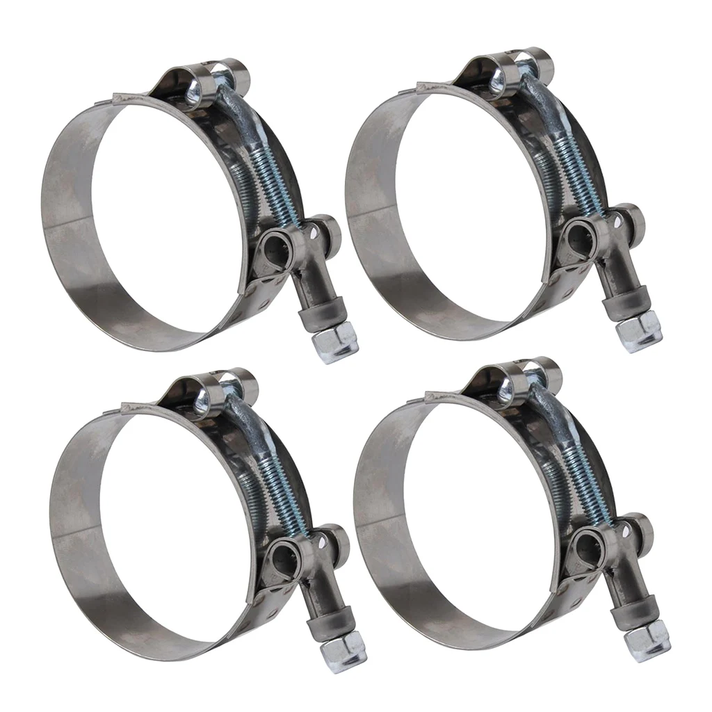 Industrial Grade Stainless Steel Hose Clamps Heavy Duty T Bolt Clip for Silicone Hoses Oil Water Pipe Fitting