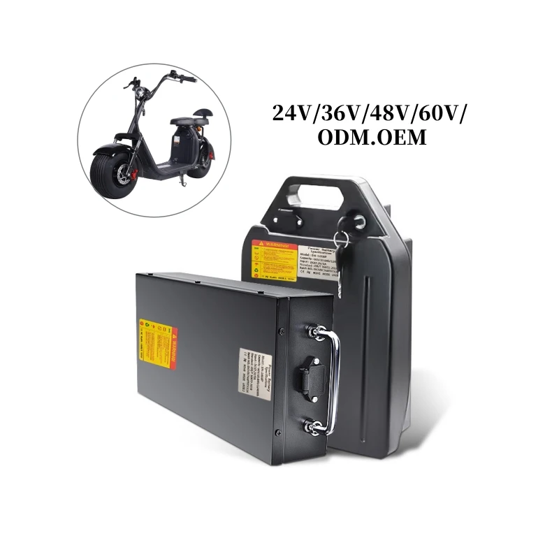 Battery 24ah Citycoco X16 Citycoco 2000w Two Removible Batteries 60v 12ah 15ah 18ah 20Ah 25ah Lithium Battery in EU Stock