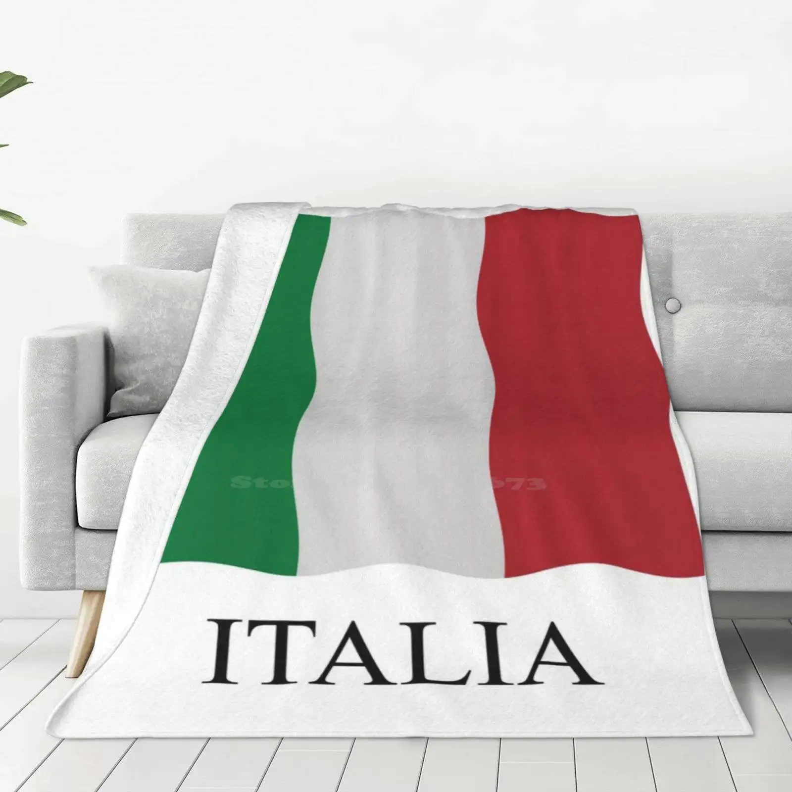 Italia Flag Hot Sale Printing High Qiality Warm Flannel Blanket Nationale Country Pais Land Symbolic Italy Italiano Flags