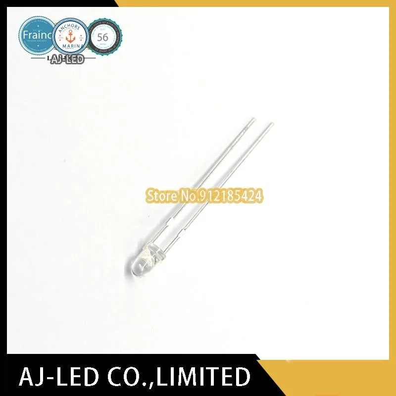 

100pcs/lot IR204C-A-L infrared emitting tube transparent F3 photodiode 3mm wavelength 940nm angle ±40° new