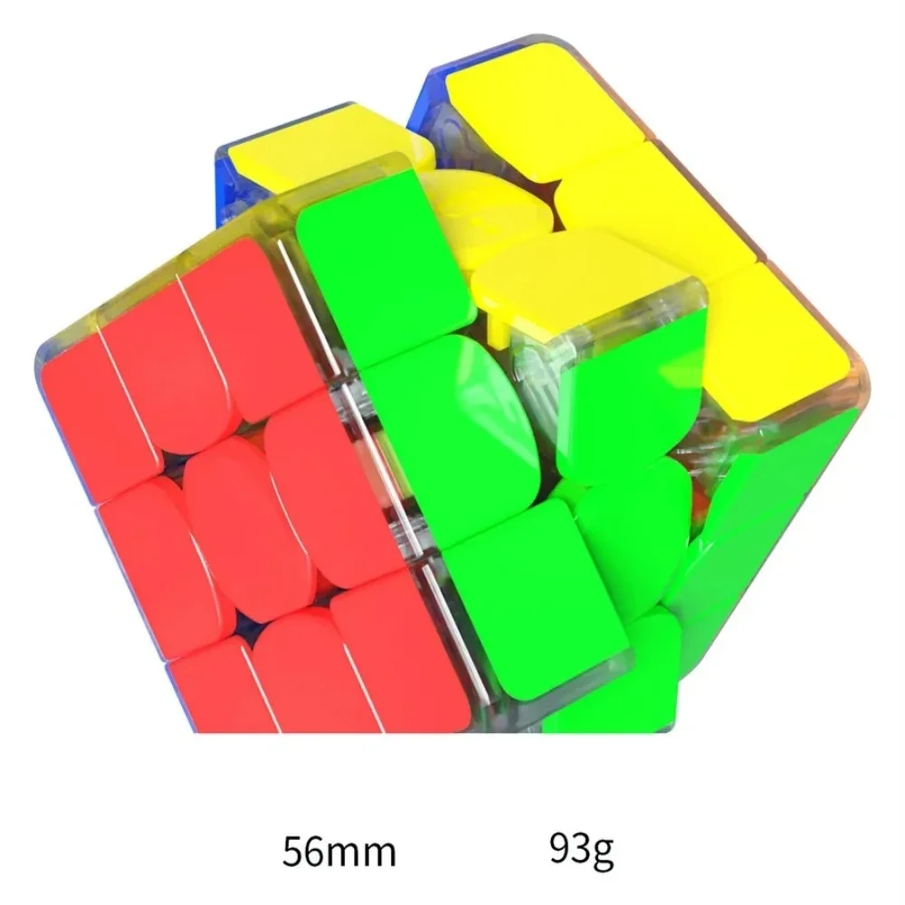 ShengShou-Cube magique professionnel avec éclairage coloré pour enfant, jouet de vitesse à 3 couches, idée de cadeau d'anniversaire et de Noël, 3x3x3