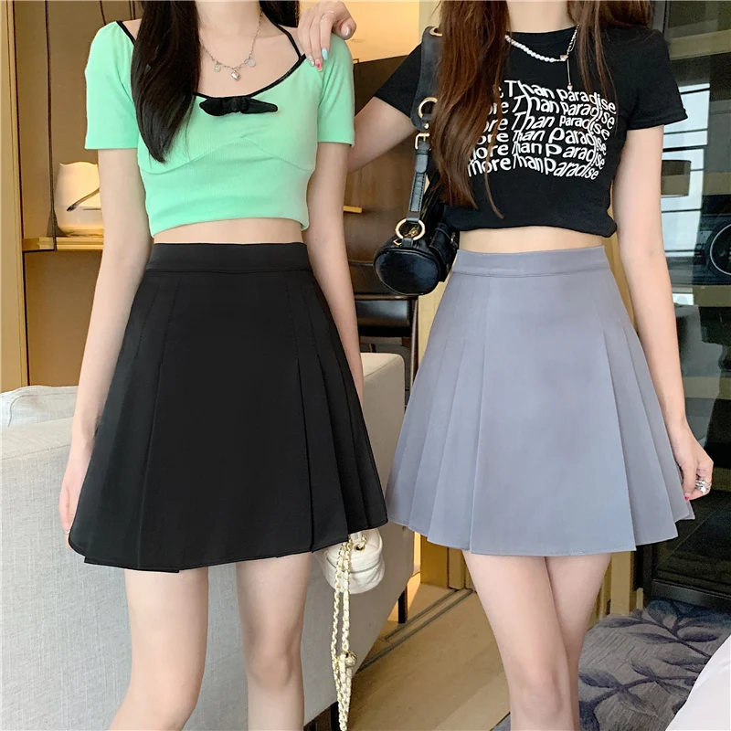 

Новая женская плиссированная юбка миди А-силуэта с высокой талией, облегающая, больших размеров, летняя, модная, 2026