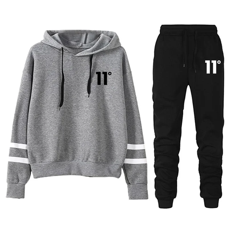 Vendite calde Moda Autunno Inverno Qualità Quotidiana Donna Tuta con cappuccio Casual Felpa a banda singola Pantaloni sportivi Comfort Outdoor